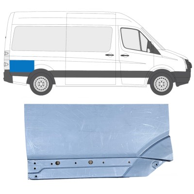 Panel de reparación guardabarros trasero para Volkswagen Crafter 2005-2017 / Derecho 14201