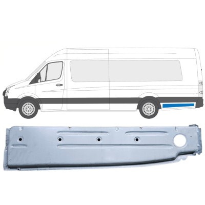 Panel de reparación guardabarros trasero interno para Volkswagen Crafter 2005-2017 / Izquierda 14376