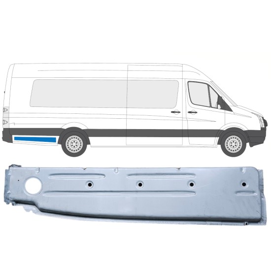 Panel de reparación guardabarros trasero interno para Volkswagen Crafter 2005-2017 / Derecho 14375