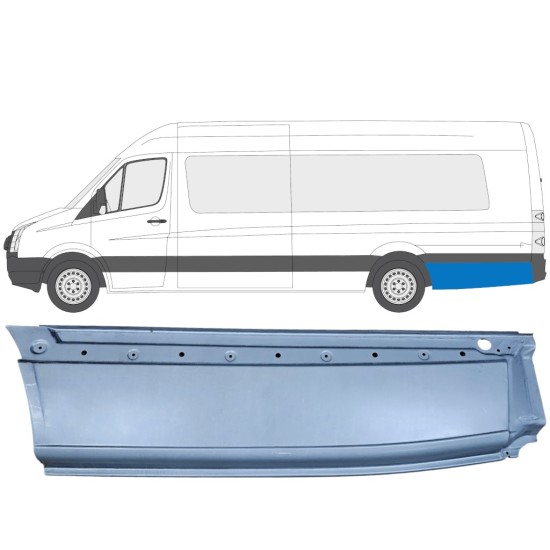 Panel de reparación guardabarros trasero para Volkswagen Crafter 2005-2017 / Izquierda 13431