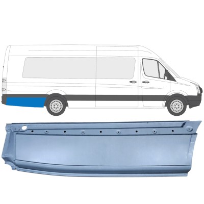 Panel de reparación guardabarros trasero para Volkswagen Crafter 2005-2017 / Derecho 13512