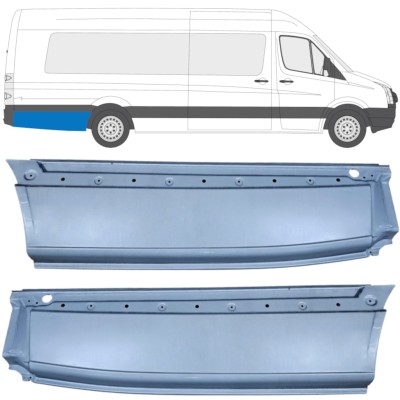 Panel de reparación guardabarros trasero para Volkswagen Crafter 2005-2017 / Izquierda+Derecha / Conjunto 14359
