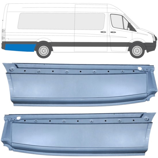 Panel de reparación guardabarros trasero para Volkswagen Crafter 2005-2017 / Izquierda+Derecha / Conjunto 14359