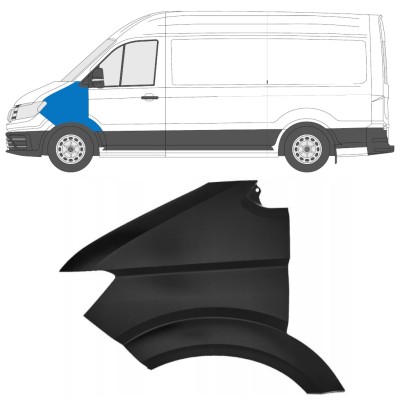 Guardabarro delantero para Volkswagen Crafter 2017- / Izquierda 15567