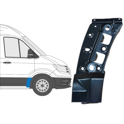 Panel de reparación guardabarros delantero para Volkswagen Crafter 2017- / Derecho 16086