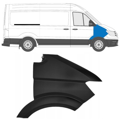 Guardabarro delantero para Volkswagen Crafter 2017- / Derecho 15566