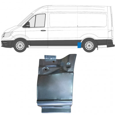 Panel de reparación guardabarros trasero para Volkswagen Crafter / MAN THE 2017- / MWB / Izquierda 11602