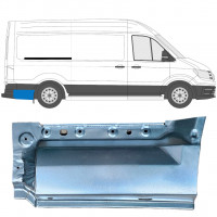 Panel de reparación guardabarros trasero para Volkswagen Crafter / MAN THE 2017- / MWB / LWB / Derecho 11592