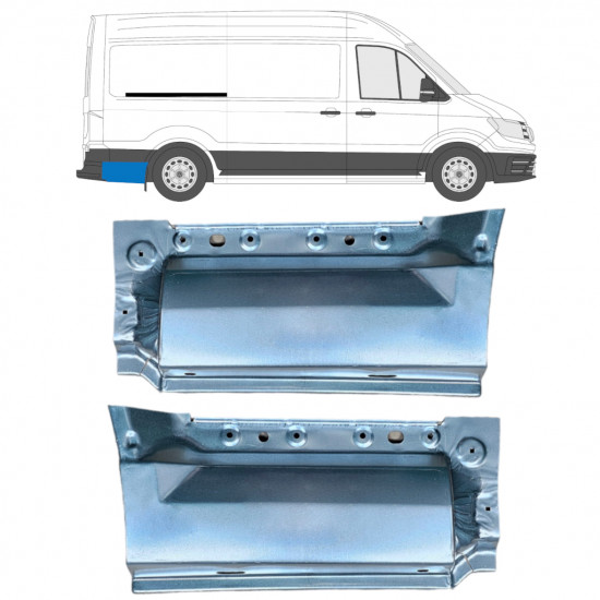 Panel de reparación guardabarros trasero para Volkswagen Crafter / MAN THE 2017- / MWB / LWB 11594