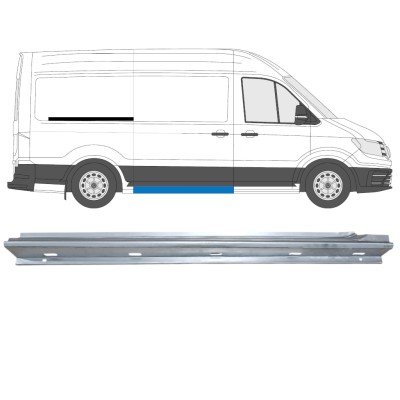 Panel de reparación del umbral de la puerta corredera para Volkswagen Crafter 2017- / Derecho 14626