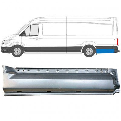 Panel de reparación guardabarros trasero para Volkswagen Crafter / MAN THE 2017- / XLWB / Izquierda 11596