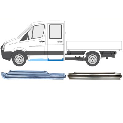 Panel de reparación conjunto para Volkswagen Crafter 2005-2017 / Izquierda / 15537
