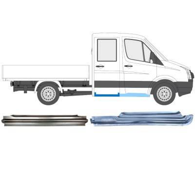 Panel de reparación conjunto para Volkswagen Crafter 2005-2017 / Derecho / 15536