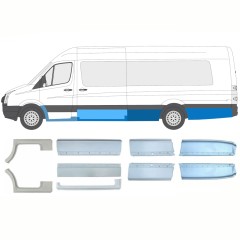 Panel de reparación conjunto para Volkswagen Crafter 2005-2017 / Izquierda+Derecha / 15540