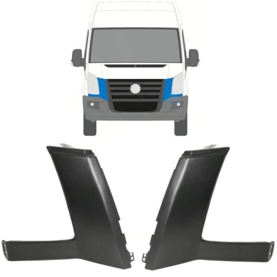 Moldura bajo faro para Volkswagen Crafter 2005-2011 / Izquierda+Derecha / Conjunto 16856
