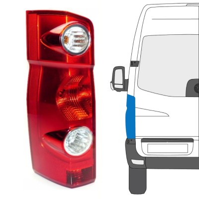 Lámpara trasera para Volkswagen Crafter 2005-2017 / Izquierda 15573