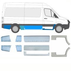 Panel de reparación conjunto para Volkswagen Crafter 2005-2017 / Izquierda+Derecha / 15541