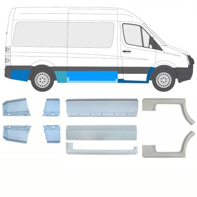 Panel de reparación conjunto para Volkswagen Crafter 2005-2017 / Izquierda+Derecha / 15541