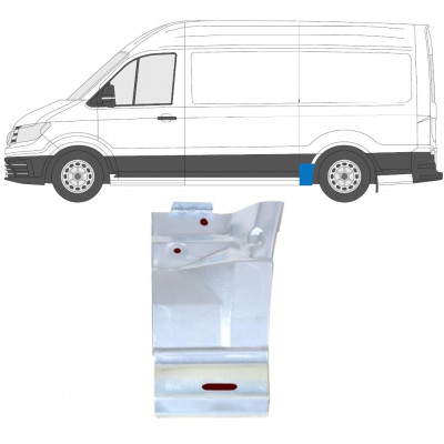 Panel de reparación guardabarros trasero para Volkswagen Crafter / MAN THE 2017- / MWB / Izquierda 11602