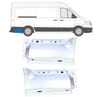 Panel de reparación guardabarros trasero para Volkswagen Crafter / MAN THE 2017- / MWB / LWB 11594