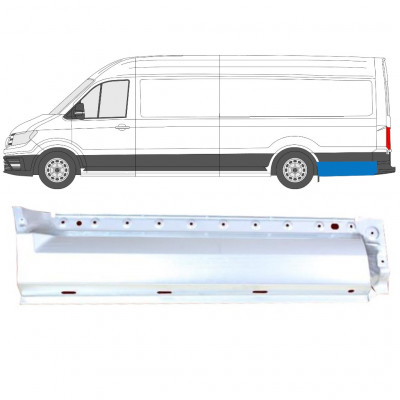 Panel de reparación guardabarros trasero para Volkswagen Crafter / MAN THE 2017- / XLWB / Izquierda 11596