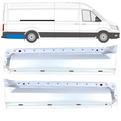 Panel de reparación guardabarros trasero para Volkswagen Crafter / MAN THE 2017- / XLWB / Conjunto 11597