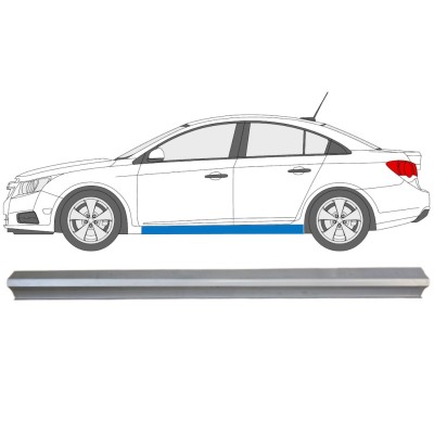 Panel de reparación umbral parte inferior para Chevrolet Cruze 2009-2014 / Izquierda 15102