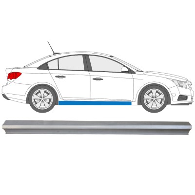 Panel de reparación umbral parte inferior para Chevrolet Cruze 2009-2014 / Derecho 15101