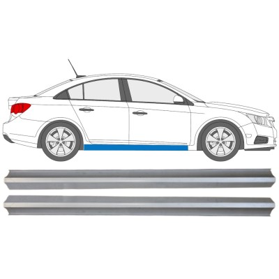 Panel de reparación umbral parte inferior para Chevrolet Cruze 2009-2014 / Izquierda+Derecha / Conjunto 15103