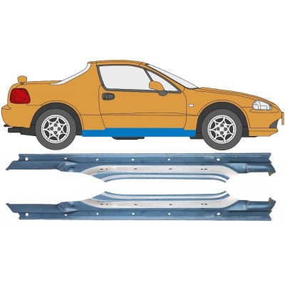 Umbral completo para Honda Civic Del Sol 1992-1998 / Izquierda+Derecha / Conjunto 10537