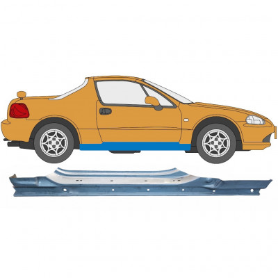 Panel de reparación del umbral para Honda Civic CRX Del Sol 1992-1998 / Derecho 6185