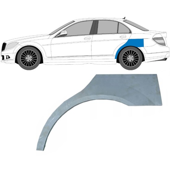 Panel de reparación guardabarros trasero para Mercedes C-Class W204 2007-2014 / Izquierda 5356