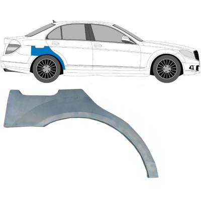 Panel de reparación guardabarros trasero para Mercedes C-Class W204 2007-2014 / Derecho 5357