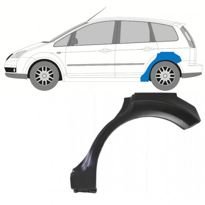 Panel de reparación guardabarros trasero para Ford Focus C-MAX 2003-2007 / Izquierda 7691