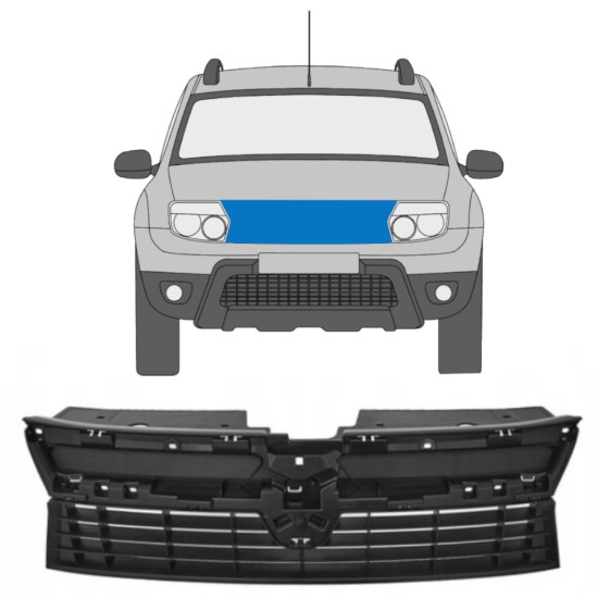 Parrilla para Dacia Duster 2010-2012 16216