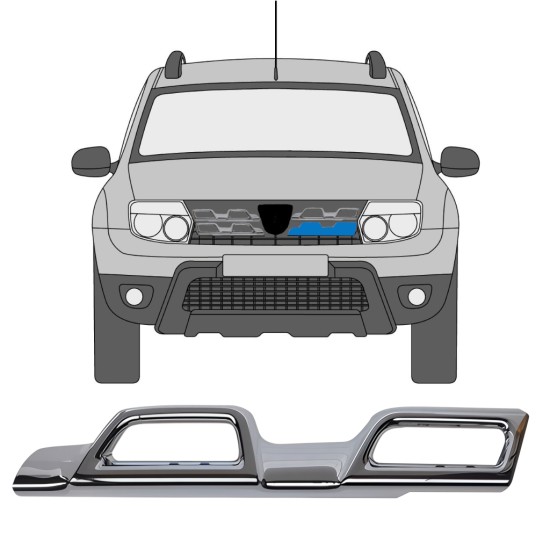 Moldura de la parrilla para Dacia Duster 2013-2017 / Izquierda 16222