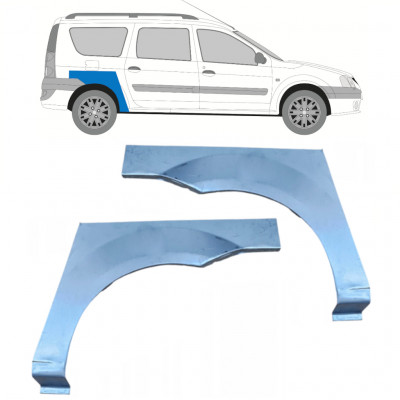 Panel de reparación guardabarros trasero para Dacia Logan 2004-2009 /  11521