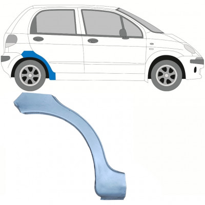 DAEWOO MATIZ 1998-2008 PANEL DE REPARACIÓN DEL ALERÓN TRASERO / DERECHA