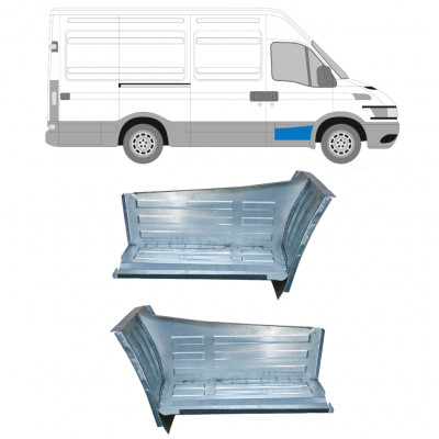 Panel de reparación escalón delantero para Iveco Daily 1999-2006 / Izquierda+Derecha / Conjunto 10607