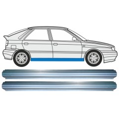 Panel de reparación del umbral para Lancia Delta 1993-1999 / Izquierda+Derecha / Conjunto 15217