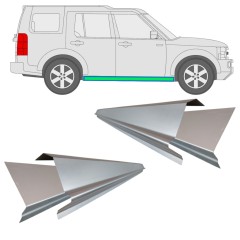 Panel de reparación del umbral interior y exterior para Land Rover Discovery 2004-2009 / Izquierda+Derecha / Conjunto 10939