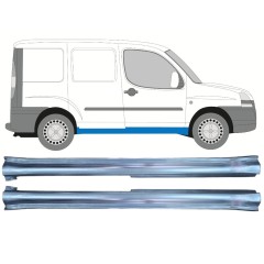 Umbral completo para Fiat Doblo 2001-2010 / Izquierda+Derecha / Conjunto 11468