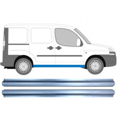 Panel de reparación del umbral para Fiat Doblo 2001-2010 / Conjunto 11348