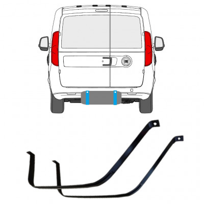 FIAT DOBLO 2010- ABRAZADERAS DEL DEPÓSITO DE COMBUSTIBLE