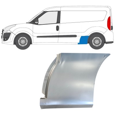 Panel de reparación guardabarros trasero para Fiat Doblo 2010-2022 / Izquierda 14991