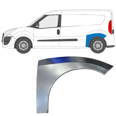 Panel de reparación guardabarros trasero para Fiat Doblo 2010-2022 / Izquierda 15037