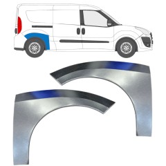 Panel de reparación guardabarros trasero para Fiat Doblo 2010-2022 / Izquierda+Derecha / Conjunto 15038