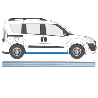 Panel de reparación del umbral para Fiat Doblo 2010-2022 / Izquierda = Derecha (simétrico) 15357