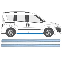 Panel de reparación del umbral para Fiat Doblo 2010-2022 / Izquierda+Derecha / Conjunto 15361