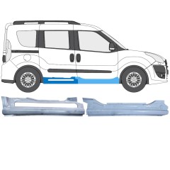 Panel de reparación del umbral para Opel Combo D 2011-2018 / Derecho / Conjunto 14367